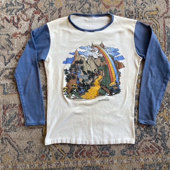 Disney Other - Vintage 60s 70s Walt Disney Productions Tee Shirt, Wild Psychedelic Design S/M